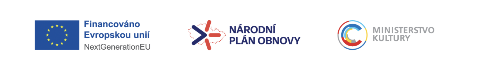 Financováno Evropskou unií NextGenerationEU · Národní plán obnovy · Ministerstvo kultury